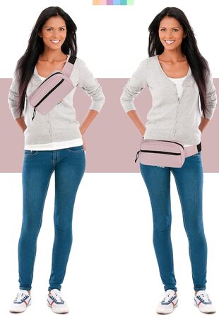 Сумка на пояс, бананка Wimmerl Elephant 12827 Dusty Pink (з брелоком) - водонепроникна, унісекс