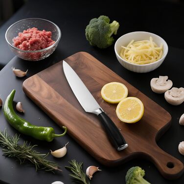 Набір кухонних ножів XFNlumere з нержавіючої сталі (20 см) з ергономічною ручкою - подарунковий набір