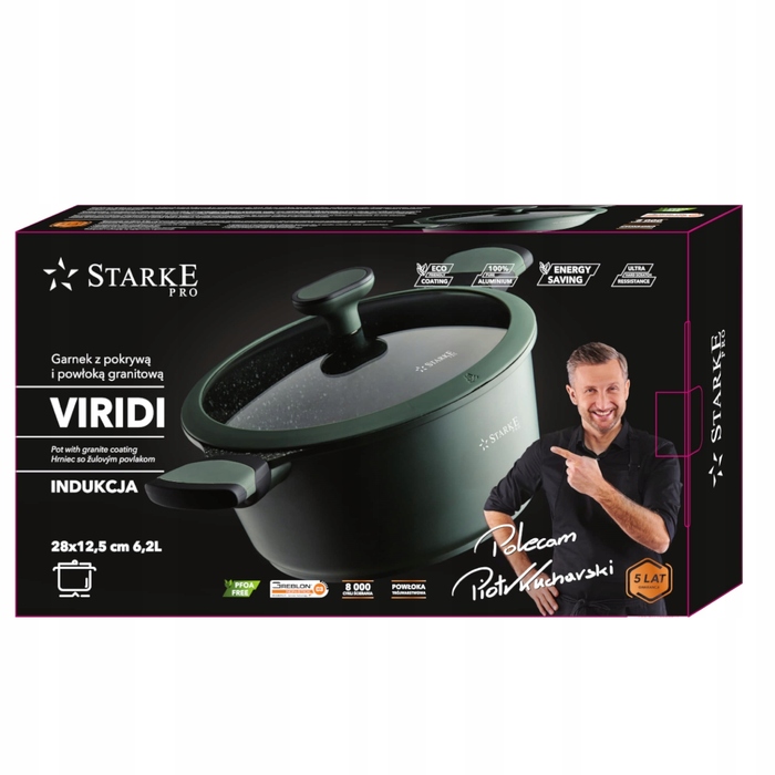 Традиційна каструля Starke Pro Viridi, 6,2 л