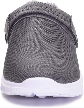 Тапочки-клоги Eagsouni для дому та саду, зимові, теплі, з плюшевою підкладкою, антиковзаючі, сірі, 44 EU