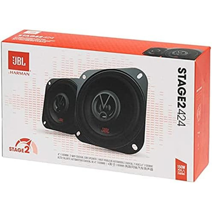 Автомобільні динаміки JBL Stage2 424 150 Вт 10 см, 2-смугові, набір Harman Kardon