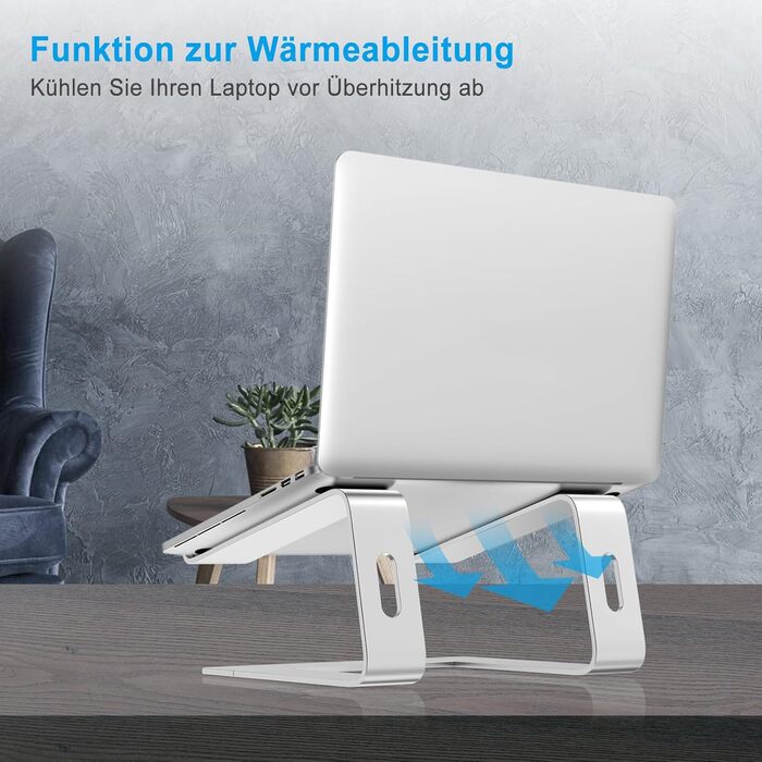 Підставка для ноутбука BoYata: ергономічна, алюмінієва, портативна, сумісна з MacBook, Dell, HP, Samsung, Acer (10-14 дюймів)