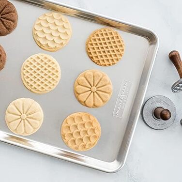 Nordic Ware Cookie Stamps with Wooden Handle 