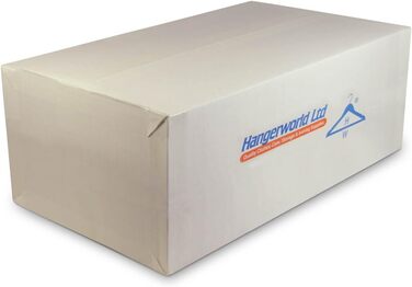 Пластикові вішалки для одягу Hangerworld, 10 шт, 42 см, чорні, з нековзною перекладиною та пінкою