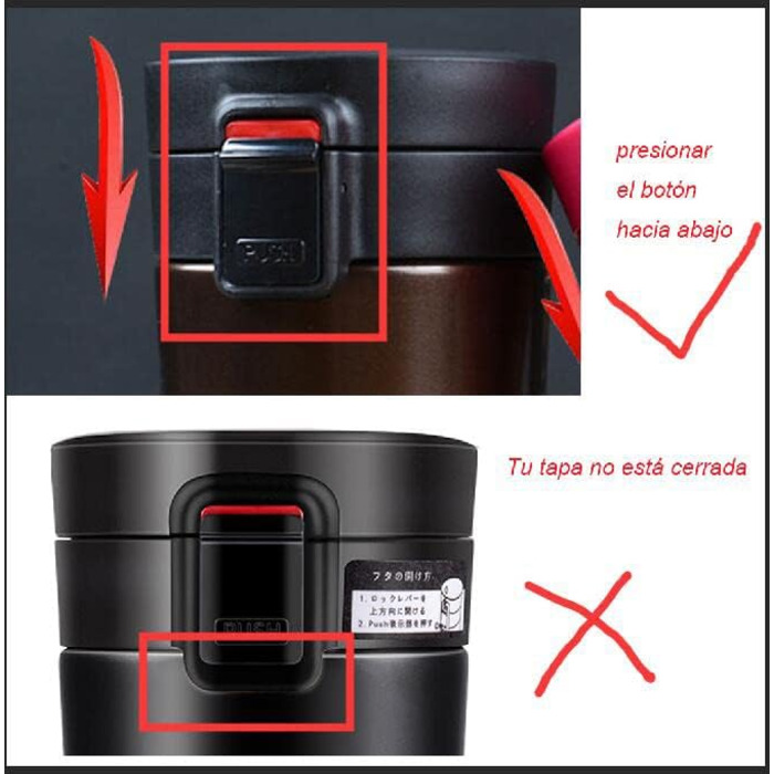 Термокружка-термос SLOSH з кришкою, BPA-free, 380 мл (рожевий)