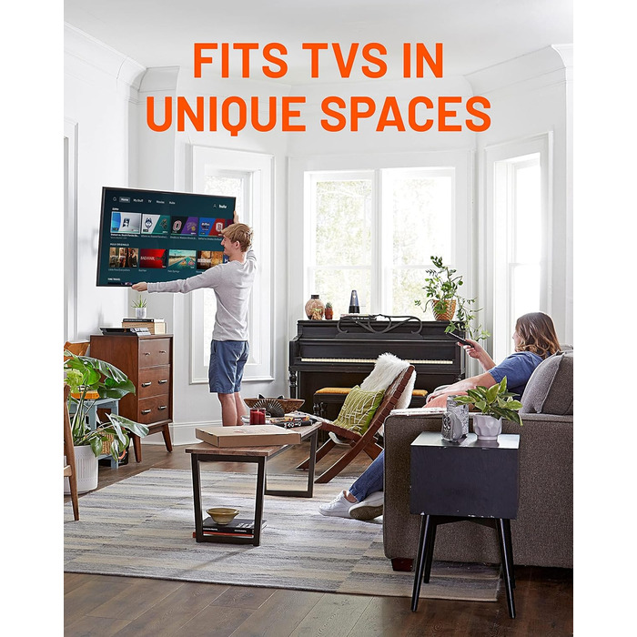 Кріплення ECHOGEAR для великих телевізорів: кутова та плоска установка до 190.5 см