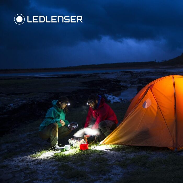 Ліхтар налобний Ledlenser H7 SE LED, 300 люмен, 160 м, фокусування, з заднім світлом, до 30 годин, батарейки та USB-кабель