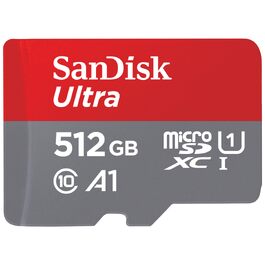 Карта пам'яті SanDisk Ultra microSDXC 512GB з адаптером, швидкість читання до 150 МБ/с для Android, смартфонів та планшетів