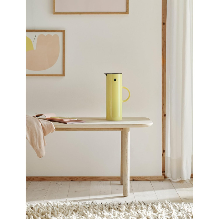 Термос Stelton Isolierkanne EM77 Laevis - 1 літр, для чаю та кави, з скляним вставкою, ретро-дизайн
