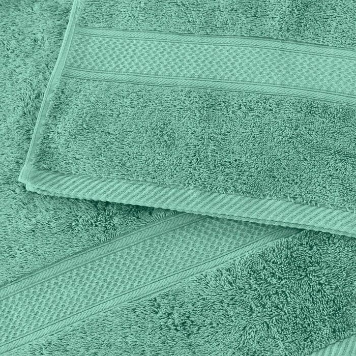 Набір рушників LEBENGOOD 10 предметів, 100% бавовна, Oeko-TEX, м'які та гігроскопічні (2 банні, 4 для рук, 4 рукавички), колір Aqua