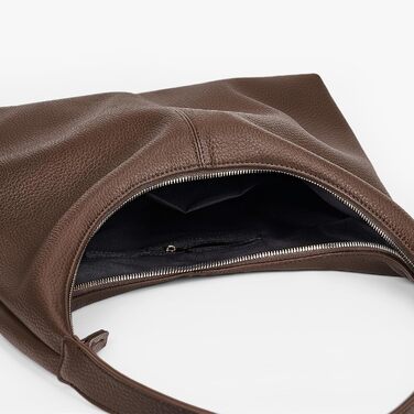 Сумка GSenhui Hobo з м'якої шкіри: вінтажна жіноча сумка-тоут на плече, однотонна, колір кава