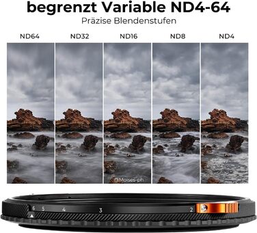 Фільтр K&F Concept Nano-X 37mm 2-в-1: ND та CPL (ND4-ND64)