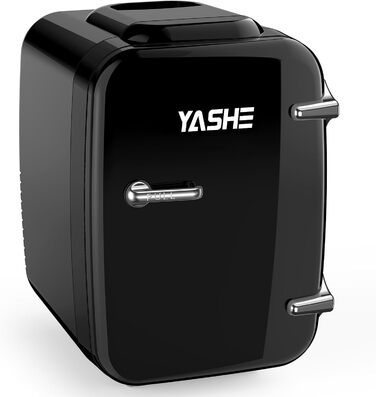 Міні-холодильник YASHE 4L для косметики та напоїв, 220V/12V, термоелектричний, чорний