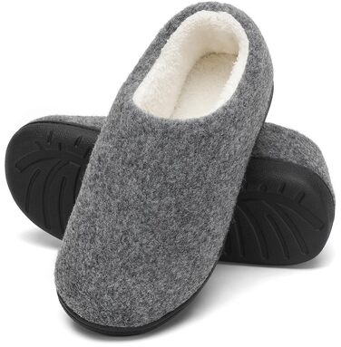 Зимові унісекс капці Mishansha з ефектом пам'яті (Memory Foam) та твердою підошвою, теплі домашні тапочки, розмір 36-47