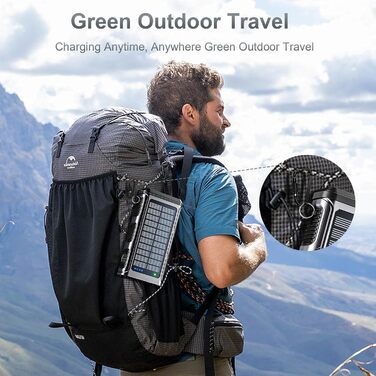 Сонячний Powerbank 26800 mAh з ручним генератором та 4 кабелями, водонепроникний зовнішній акумулятор для телефону, кемпінгу, подорожей (сріблястий)