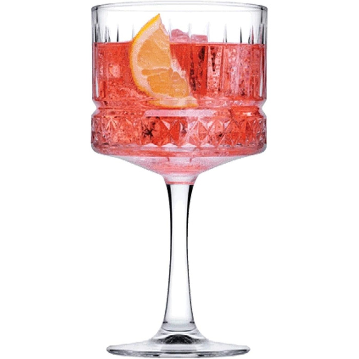 Pasabahce Elysia Pack of 6 Cocktail Glasses, Glass, Transparent, 500 milliliters
