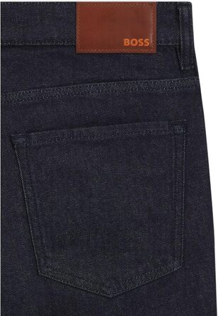 Чоловічі джинси BOSS Maine Regular-Fit сині з еластичного деніму 34W/32L Dark Blue 403
