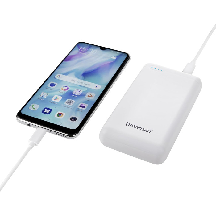 Powerbank Intenso XS20000 – 20000 mAh – Білий, USB-C, USB-A, microUSB – Швидка зарядка
