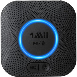 1Mii B06HD Bluetooth 5.1 Аудіоприймач: HiFi, aptX HD, Low Latency, 3.5mm/Cinch, 15 годин, Чорний