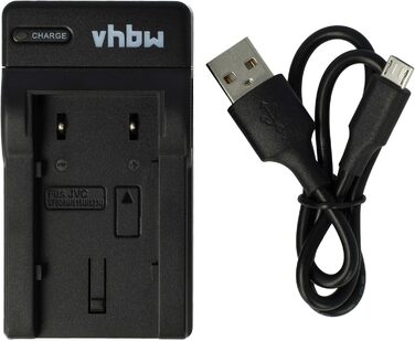 Зарядний пристрій USB сумісний з камерами JVC GZ-MG131, GZ-MG150, GZ-MG155, GZ-MG135, GZ-MG140 - зарядка для акумулятора, Ladeschale, індикатор зарядки, 8,4 В