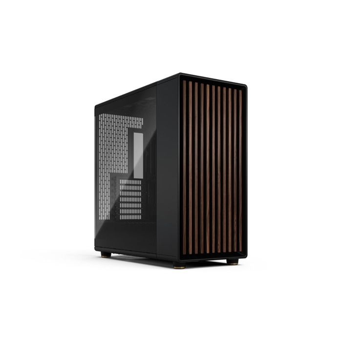 Корпус ПК Fractal Design Meshify 2 XL Black TG Dark: скло, фасад з горіхового дерева, 2 x 140мм вентилятори, USB Type-C, ATX Mid-Tower