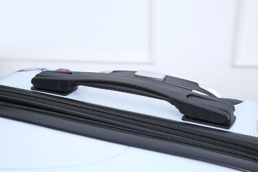 Середня валіза з полікарбонату на 4 колесах, 20 кг, рожеве золото, 55 см, для ручної поклажі