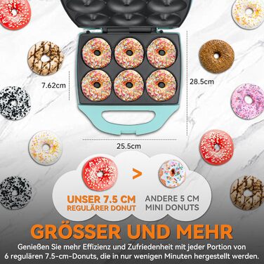 Міні-вафельниця Baker's Friend для випікання міні-вафель (11 x 5.5 см) з EU-вилкою. Ідеально для сніданку, бранчу та вечірок.