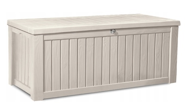 Садова скриня Keter Rockwood Storage Box 570 л, кремова