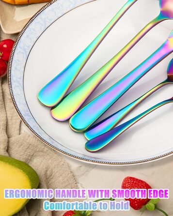 Набір столових приборів на 12 осіб, 60 предметів, чорний, з нержавіючої сталі, з високим блиском, придатний для миття в посудомийній машині, елегантний, з ножем, виделкою, ложкою, для дому, вечірки, ресторану