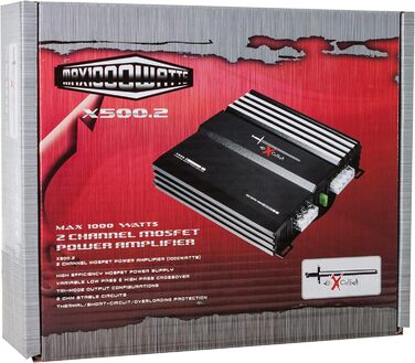 Автомобільний підсилювач EXCALIBUR X500.2 MOSFET, 2-канальний, 1000 Вт