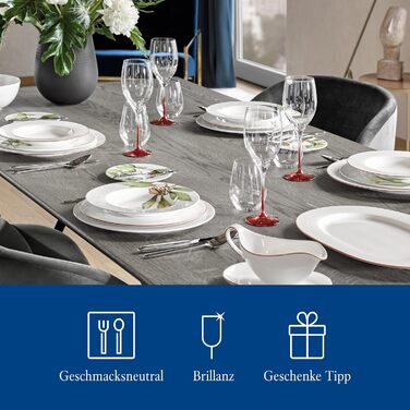 Villeroy & Boch – Ovid Water Glass Set, 4-Piece, 420 ml, Dishwasher-Safe, Water Glasses, Glass Set, Special Drinking Glasses, Glasses for Water, Juice Glasses, Crystal Glass