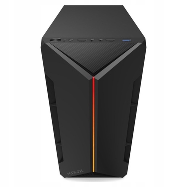 Корпус для комп'ютера Krux Astro Midi Tower, чорний, із загартованим склом