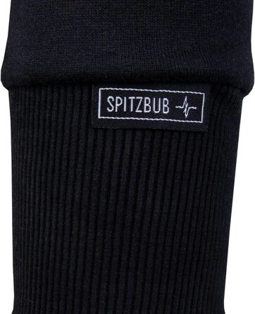 Чоловічий худі Spitzbub з капюшоном, чорний, розмір XL. Стильний дизайн, капюшонний пуловер