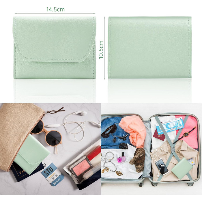 Набір для манікюру та педикюру 16 предметів: професійний набір для підстригання нігтів, чоловічий/жіночий (зелений)