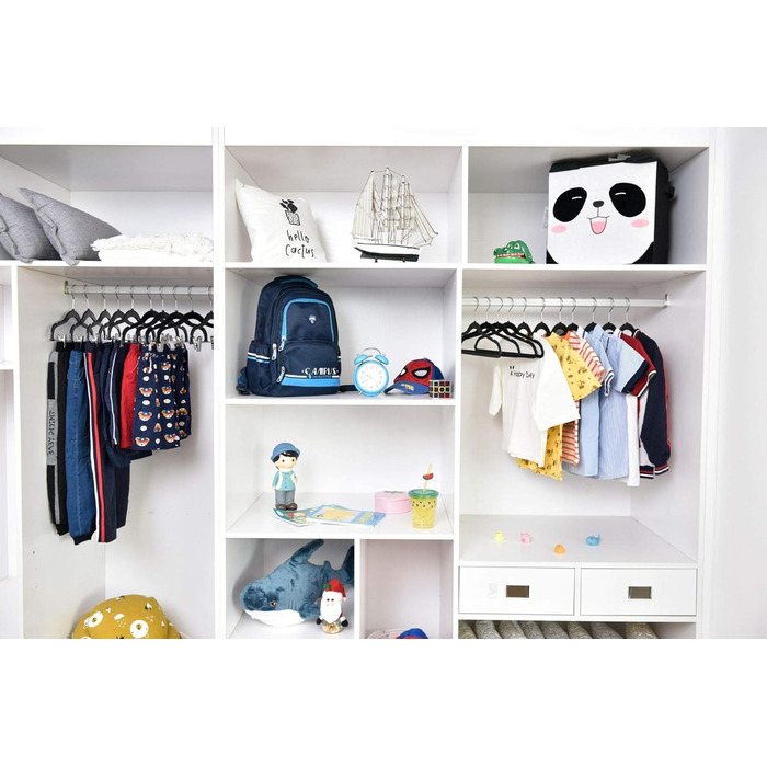 Вішалки для одягу: спідниці, штани, блузки, піджаки, сорочки, легінси. 360° обертання, рожевий/чорний комплект (10 шт.)