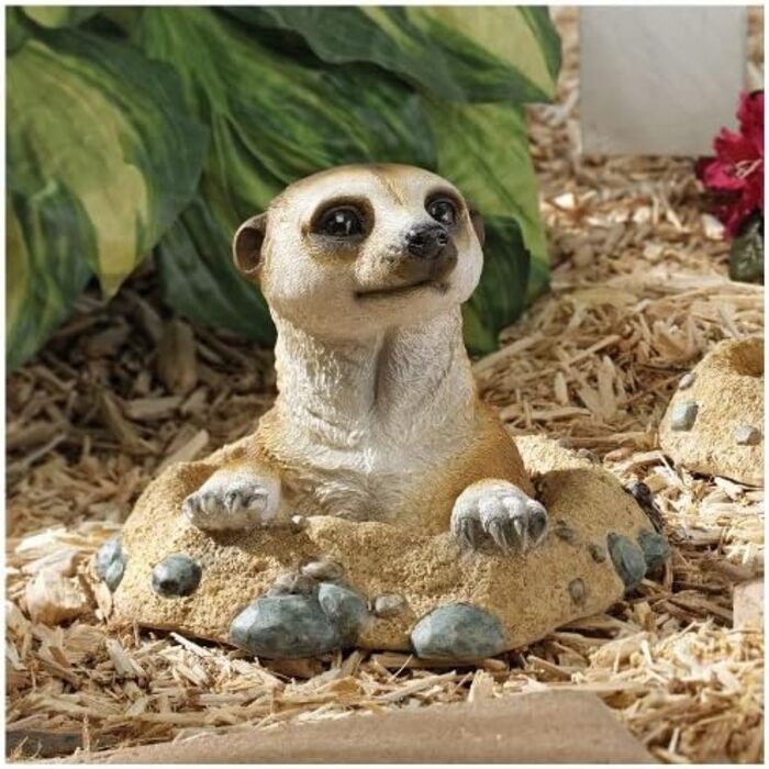 Design Toscano Kalahari Meerkat Figures, Dimensions: 21.5 x 10 x 16.5 cm