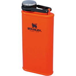 Термос Stanley Classic Wide Mouth 236ml з кришкою Never-Lose - нержавіюча сталь, широка горловина, BPA-Free, Hammertone Green (Blaze Orange)