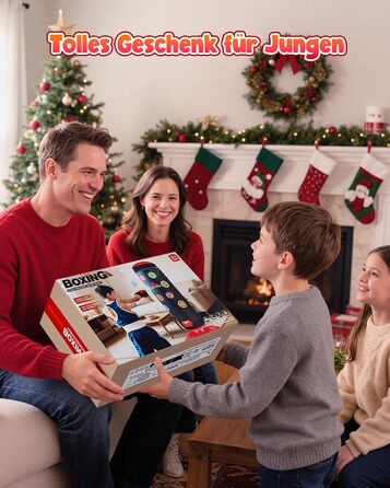 Інтерактивна дитяча боксерська груша з підсвіткою та звуком, надувна, з рукавичками, для хлопчиків 6-12 років, червона