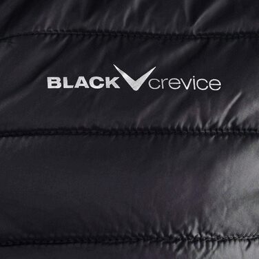 Чоловіча гібридна жилетка Black Crevice: тепла, дихаюча, з коміром, розміри 3XL, чорна