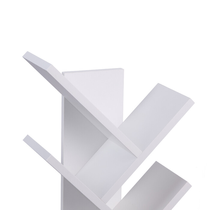 Relaxdays White Bookshelf in Tree Shape