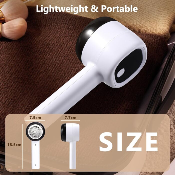 Електричний видалення ворсу Blendura - бездротовий триммер для одягу з 6 лезами, 3 рівня та LED-дисплеєм