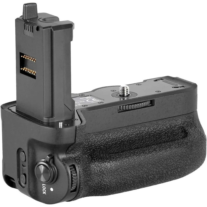 Грип для камери Sony Alpha (A7RIV, A7SIII, A7IV, A9II) з подвійним акумулятором, подібний до VG-C4EM, чорний
