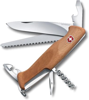 Мультитул Victorinox Ranger 55 - Швейцарський ніж, 10 функцій, з фіксатором леза та викруткою