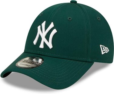 Кепка New Era 9Forty Yankees Essential - бейсболка з вигнутим козирком, MLB, чоловіча, металева застібка, Forest Green