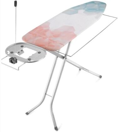 Гладильна дошка Vileda Perfect 2 в 1 Plus, 122 x 44 см, з регульованою підставкою для праски та висувним металевим кріпленням