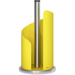 stardis Kitchen Roll Holder, Stainless Steel/Matte Coated, Ø 15 cm, Rollenhalter Lemon Yellow