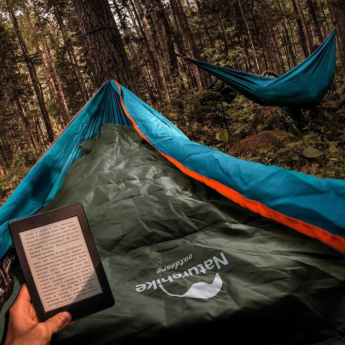 Бавовняний спальний мішок-худі Naturehike Y150L, температурний режим -6°C, зелений, лівий