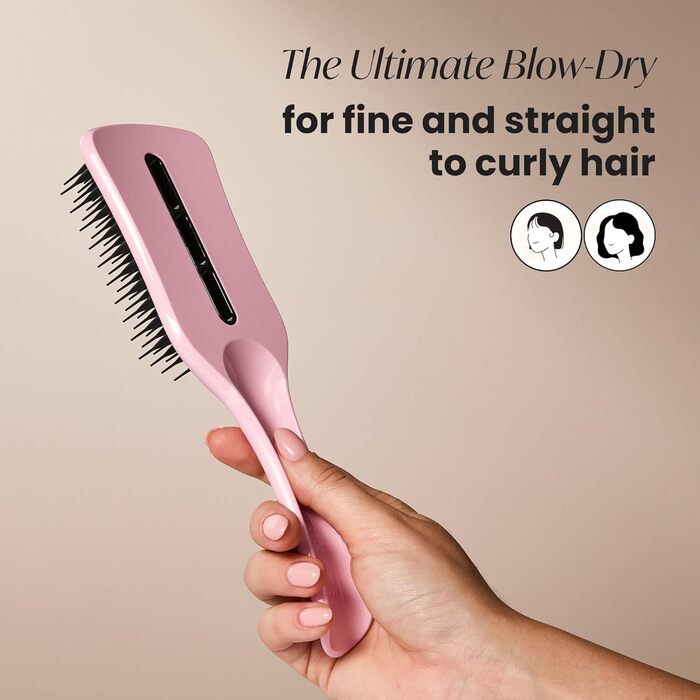 Тінгл Тізер Щітка для волосся Easy Dry & Go Pink – швидке сушіння, без пошкоджень, рожева