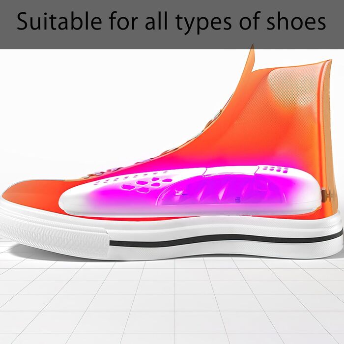 Електричний сушильник для взуття: сушильник для черевиків, гірськолижних черевиків, кросівок, сушильник для походів, дезодоратор, білий