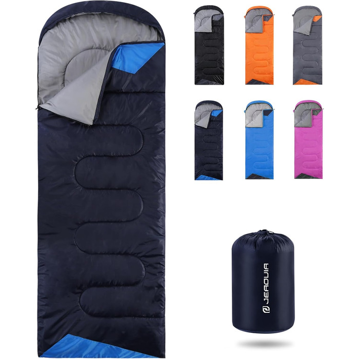 Lightweight Waterproof Sleeping Bag for Adults - Cold Weather Sleeping Bag for Camping, Hiking, and Outdoor Travel | Compression Bag Included
